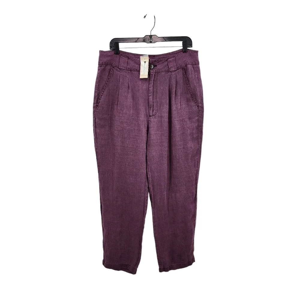 Sundance Women's Plus Size Adelaide Linen Pants - 14 - Picture 2 of 7